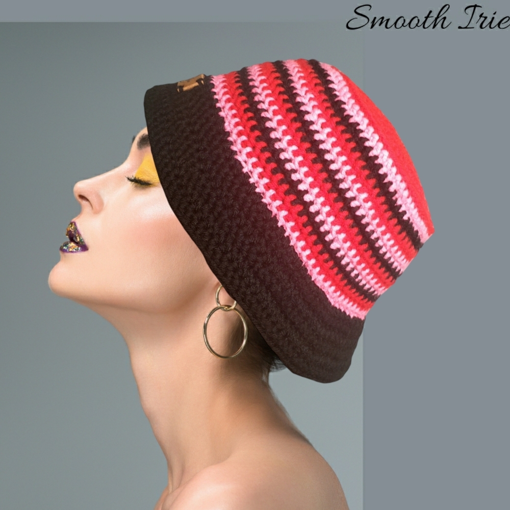 Smooth Irie- The Love Key Crochet Bucket Hat Valentine's Day Special Edition NWT - Picture 2 of 6